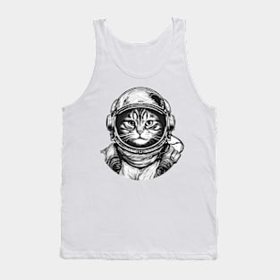 Astronaut Cat Tank Top